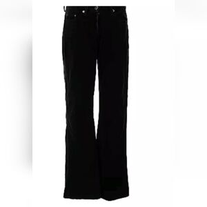 Vintage BEBE Mid Rise Jeans Black Rhinestone Wide Leg Flare Denim Y2k Logo 12